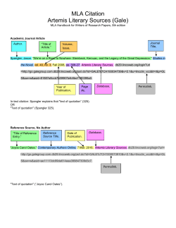 Artemis Literary Sources