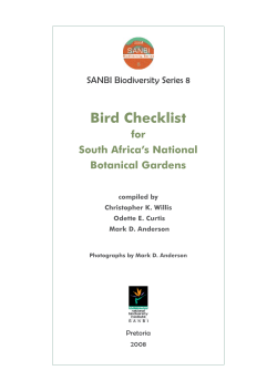 Bird Checklist