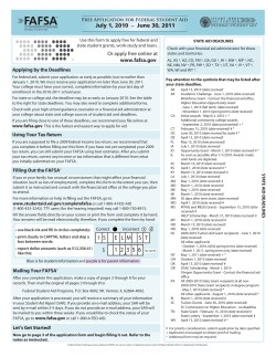 2010-2011 FAFSA Form