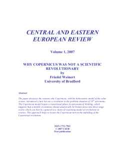 central and eastern european review