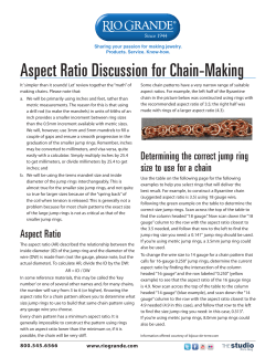 Aspect Ratio Discussion for Chain-Making