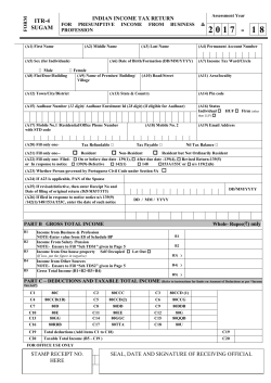 Form No. : ITR-4-Sugam - Income Tax Department