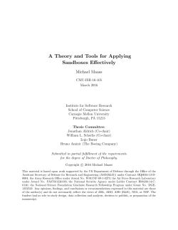 A Theory and Tools for Applying Sandboxes Effectively