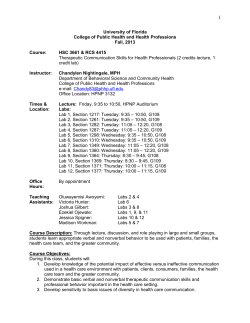 Revised Syllabus - Bachelor of Health Science