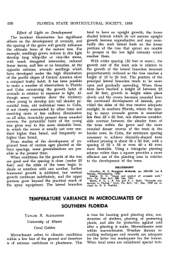 temperature variance in microclimates of southern florida