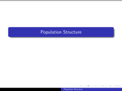 Population Structure
