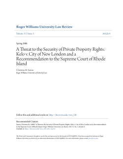 A Threat to the Security of Private Property Rights