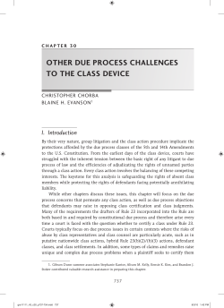 other due process challenges to the class device