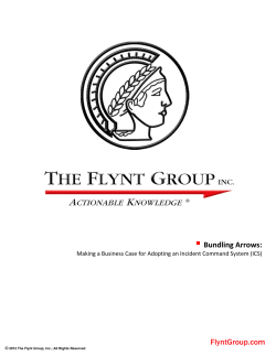 Making a Business Case for Adopting an Incident Command System