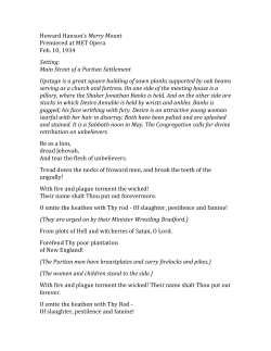 Howard Hanson`s Merry Mount Premiered at MET Opera