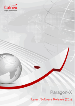 Paragon-X Release Notes - 20x