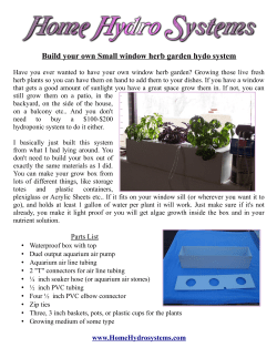 Build your own Small window herb garden hydo system