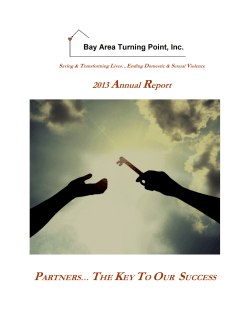 2013 Annual Report - Bay Area Turning Point