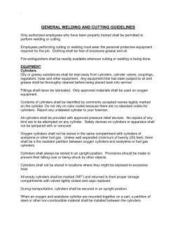 GENERAL WELDING AND CUTTING GUIDELINES