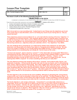 Lesson Plan Template