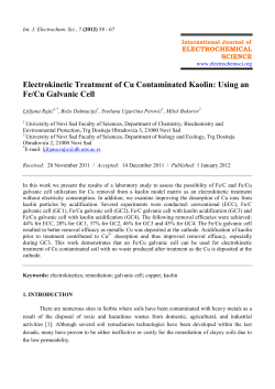 Using an Fe/Cu Galvanic Cell - International Journal of