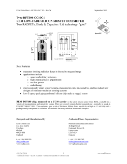 RADFET datasheet