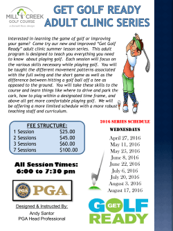 All Session Times: 6:00 to 7:30 pm