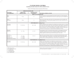 Clover Insect and Weed Control, (Commercial