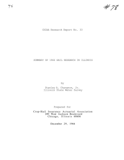 Summary of 1966 hail research in Illinois. Urbana, IL : Illinois State