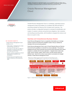 Data Sheet - Oracle Cloud