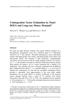 Cointegration vector estimation by panel DOLS and long