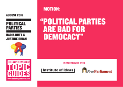 political parties are bad for democacy
