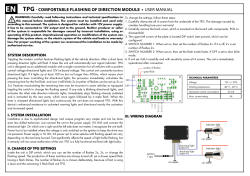TPG - COMFORTABLE FLASHING OF DIRECTION - Net