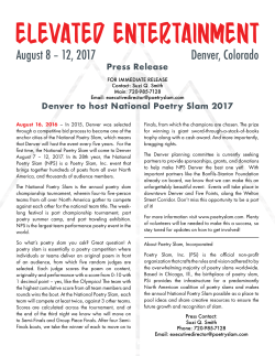 Press Kit - NPS Denver 2017