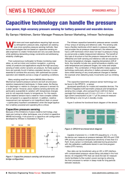 Capacitive technology can handle the pressure