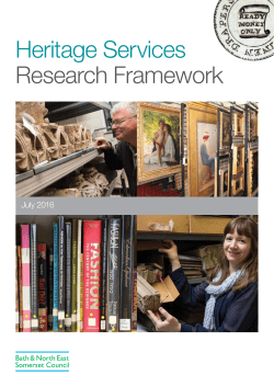 Heritage Services Research Framework