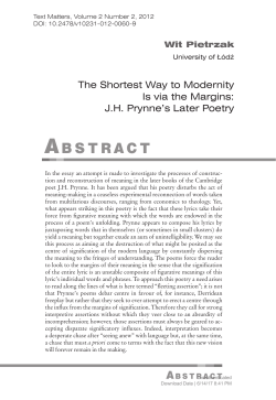 abstract - De Gruyter