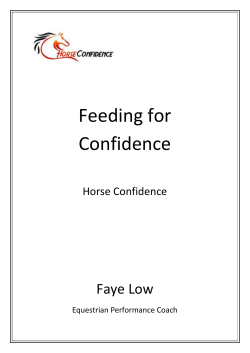 Feeding for Confidence