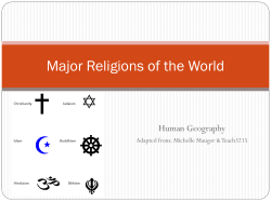 Major Religions of the World
