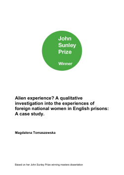 A qualitative investigation into the experiences of foreign national