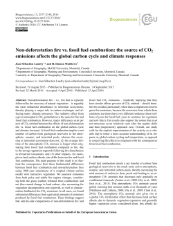 Non-deforestation fire vs. fossil fuel combustion