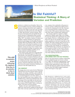 How Faithful Is Old Faithful?