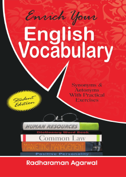 Enrich Your English Vocabulary