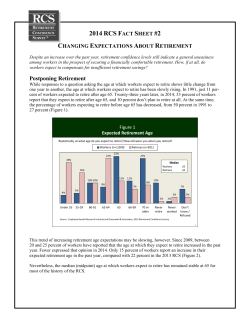 2014 Retirement Confidence Survey