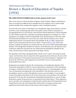 Brown v. Board of Education of Topeka (1954)