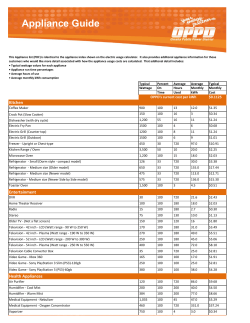 Appliance Guide