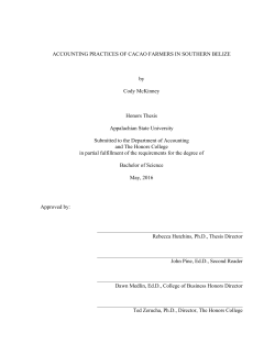 Accounting Practices Of Cacao Farmers In Southern