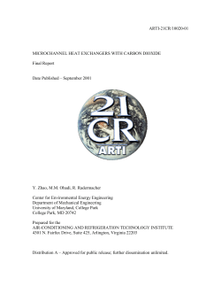 Microchannel Heat Exchangers with Carbon Dioxide