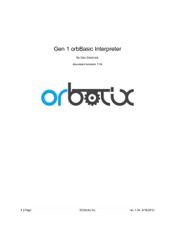 Gen 1 orbBasic Interpreter