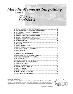 Song Lyrics - Melodic Memories