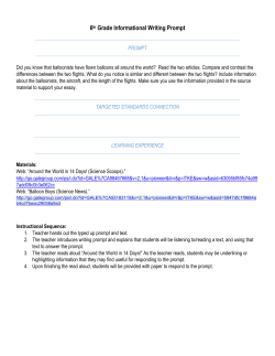 6th Grade Informational Writing Prompt
