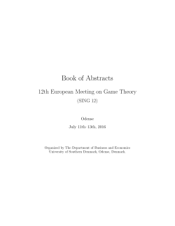 Book of Abstracts