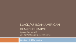 black/african american health initiative