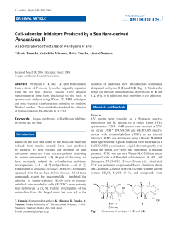 Cell-adhesion Inhibitors Produced by a Sea Hare-derived