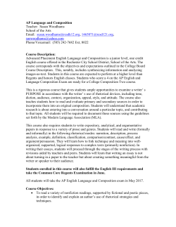 AP Language and Composition Syllabus